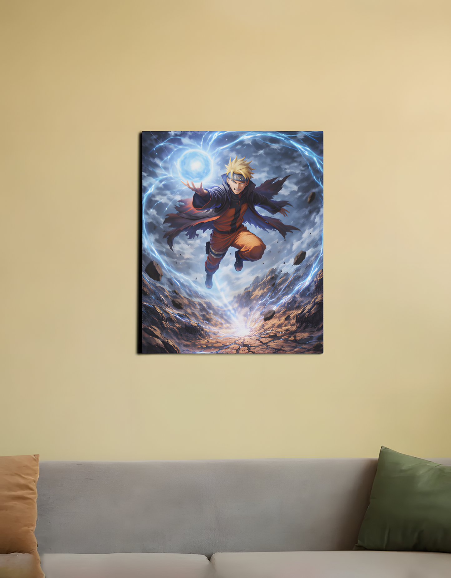 "Rasengan: The Hero's Strike" – Naruto Uzumaki Canvas (Size 16X20 Inch)