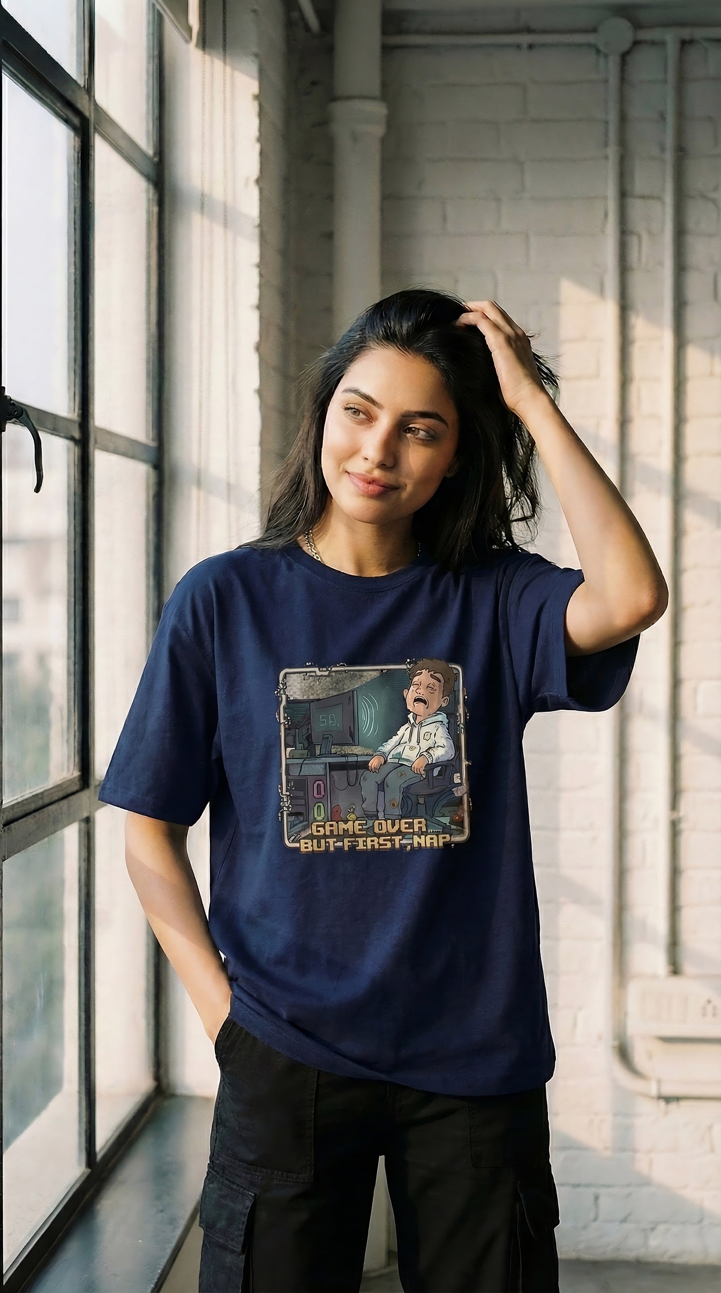 Unisex Oversized t-Shirt : GAME OVER