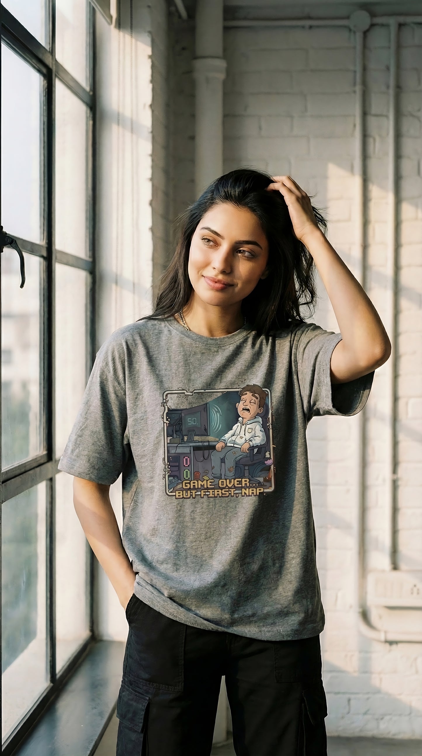 Unisex Oversized t-Shirt : GAME OVER